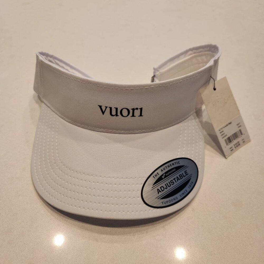 Vuori White Adjustable Visor